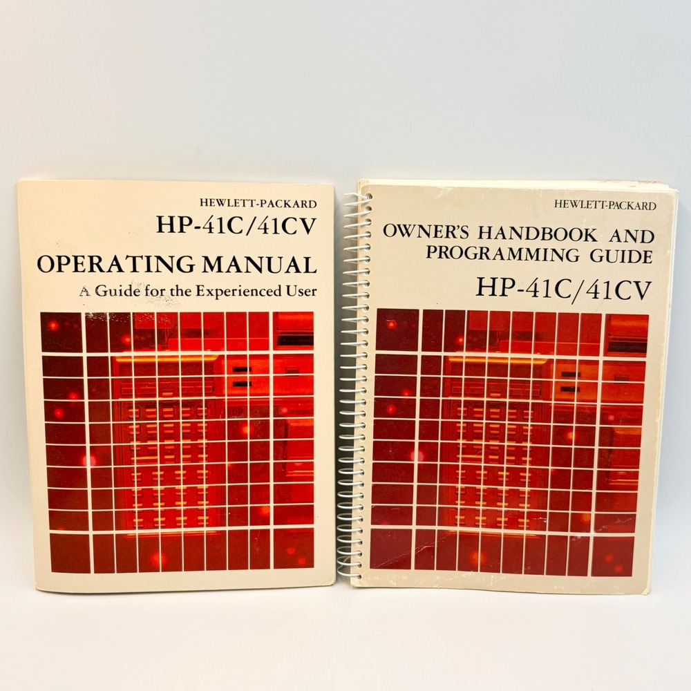 Hewlett-Packard HP-41C/41CV Operating Manual Guide for the Experienced User 1982